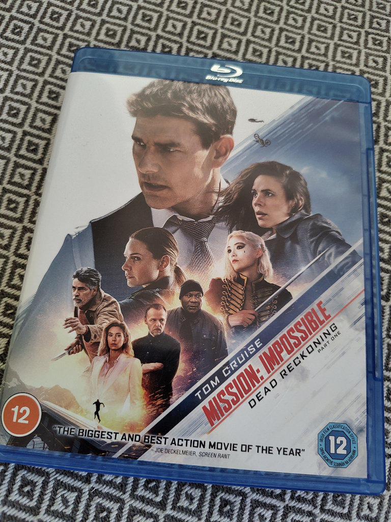 Like new Mission Impossible Dead Reckoning part 1 one blu ray disc 