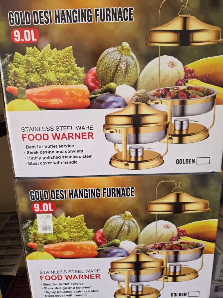 DESI Hanging Furnace Stainless Steel Gold Colour - 9 Litre