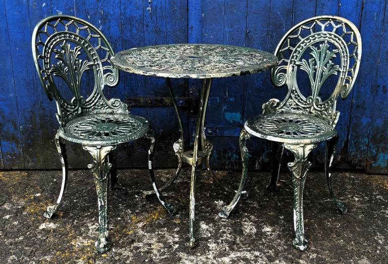 Cast Aluminium Garden Bistro Set