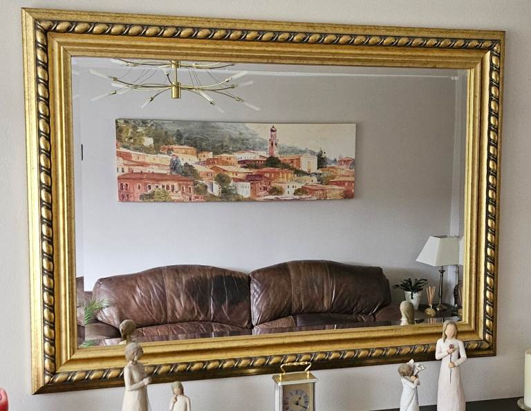Large Gold Mirror 