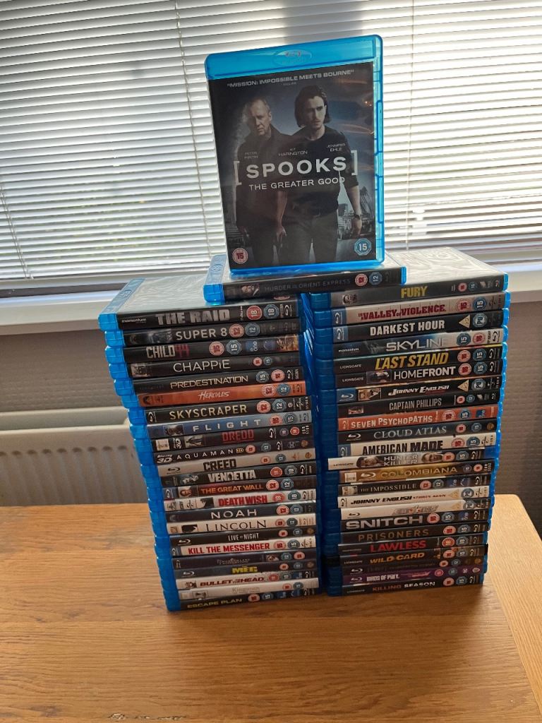 Large Bundle of Blu-ray Films – Good Condition