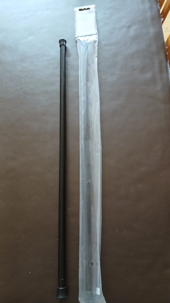 Tension rods x 2 for voile or light curtains