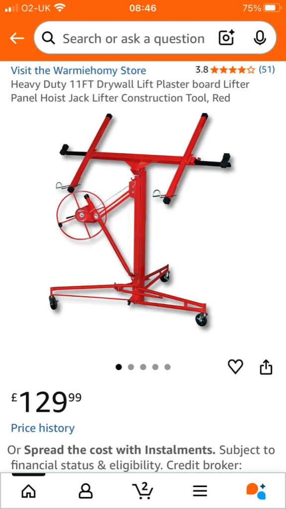 image for QLT Drywall Panel Lifter 11ft