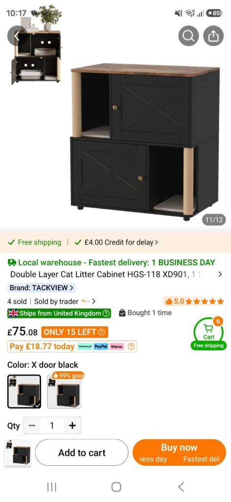 Cat litter enclosure 