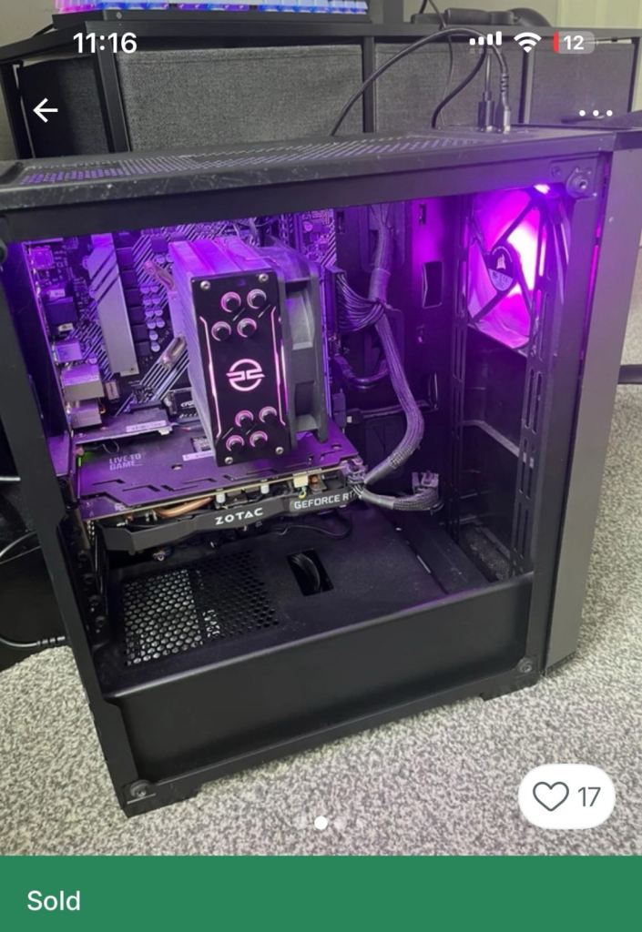 Gaming Pc with mouse and keyboard 