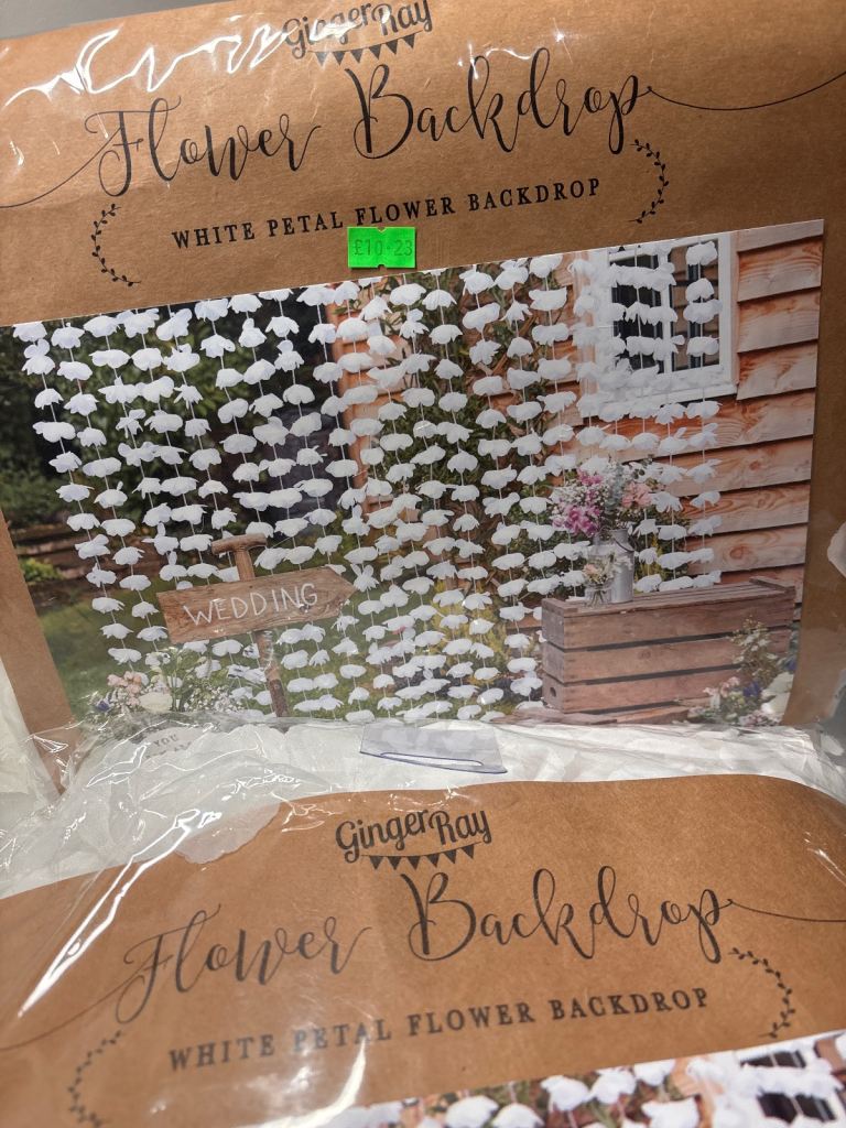 Photo flower wall backdrop x 2