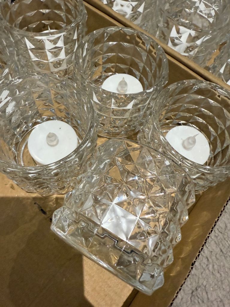 Tea light holders and fake tea lights
