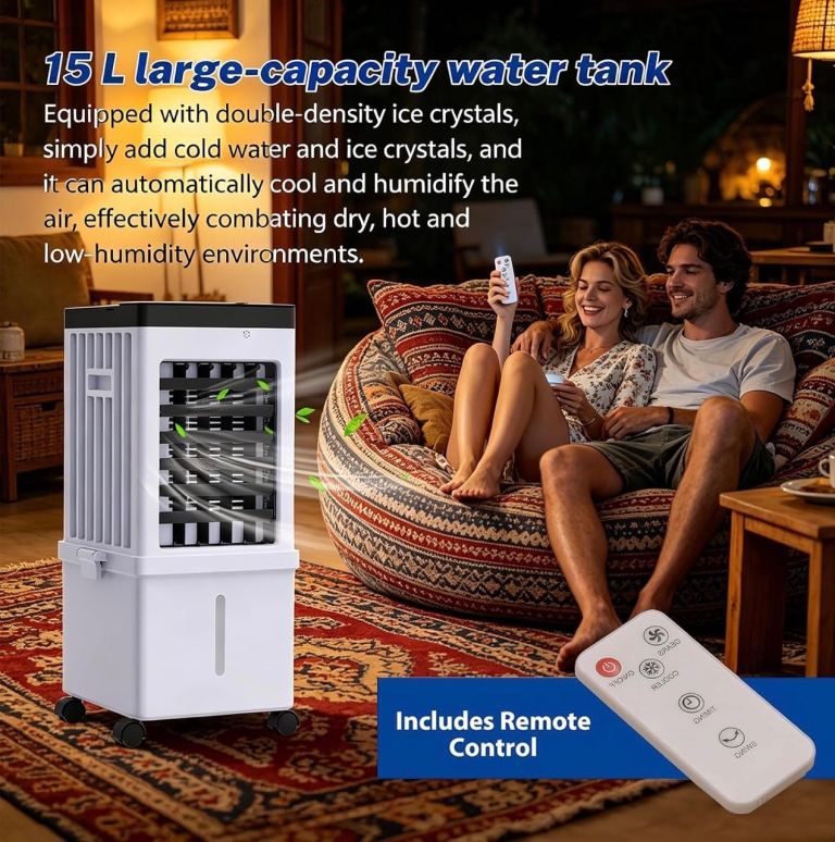 BRAND NEW — Sealed Box 3-in-1 Portable Air Cooler | Remote | 15L Tank