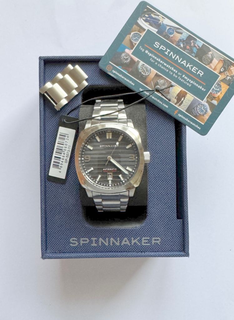 Spinnaker Hull Riviera Automatic 42mm men’s watch, full set; SP-5073-11