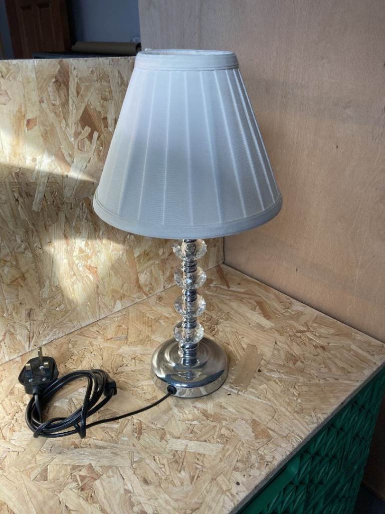 Metal and glass Lamp -  Photos for sizes - Please check my other items - Happy to post