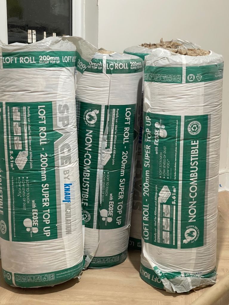 Knauf Insulation 200mm Space Super Top Up Loft Roll - 5.61m2