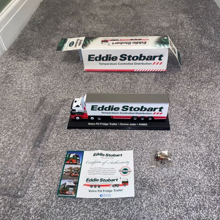 The Eddie Stobart 1:76 Scale Model Volvo FH Fridge Trailer Emma Jade H4663