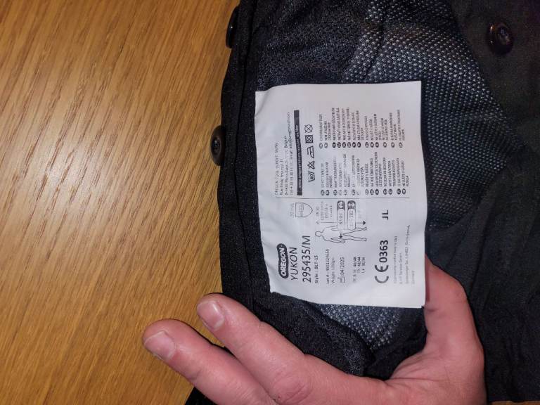 Yukon chainsaw trousers 