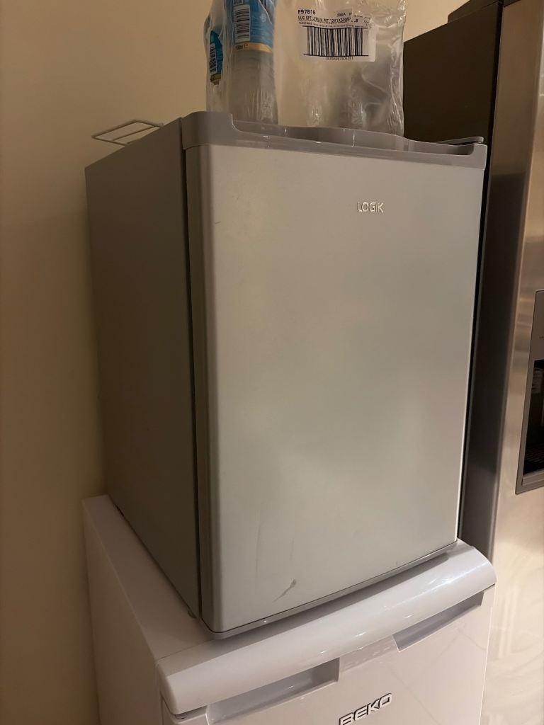Logik Mini Fridge - Good Condition, Silver