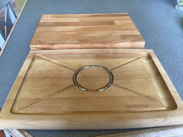 Wooden carving board and chopping board