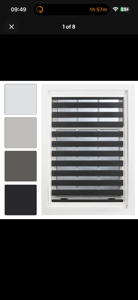 Day & Night Roller Blinds Double Vision Fabric Window & Door Shades