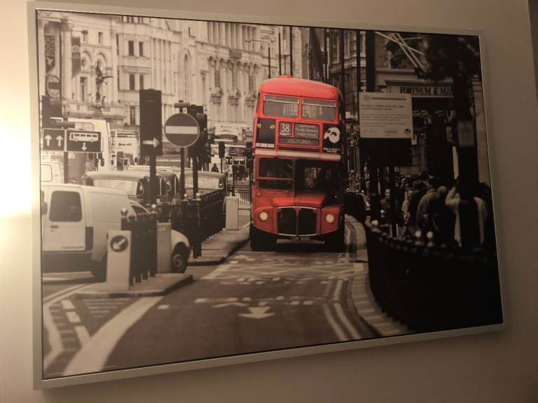 Large London Bus Canvas Print – Good Condition
