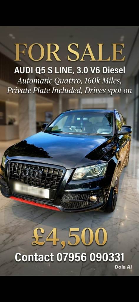 CAR FOR SALE – Audi Q5 S Line Special Edition TDI Quattro Auto 2011