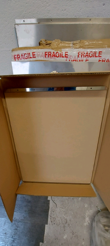 New 10mm stainless Steel splash back with backing board 