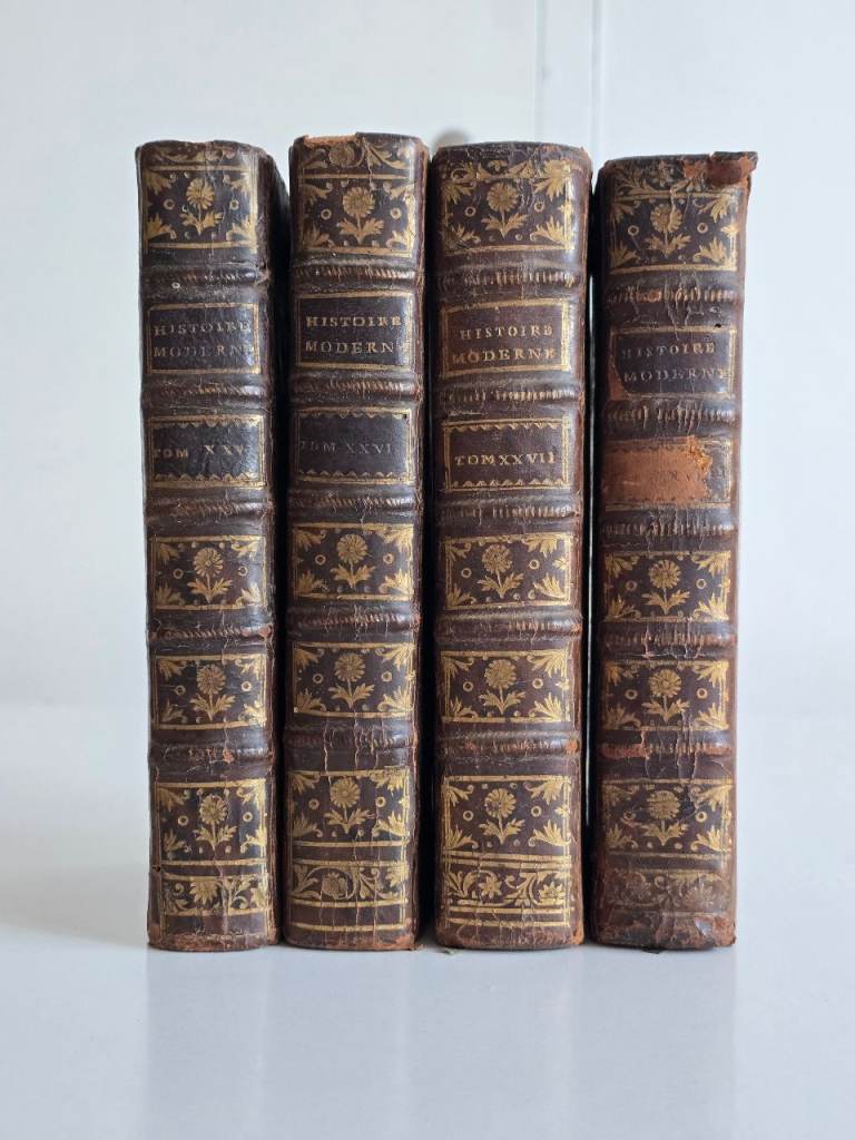 £50/Each 1776 Antique Georgian Histoire Moderne-Americas&Polar Region-Norway Leather Book Vol 25-28
