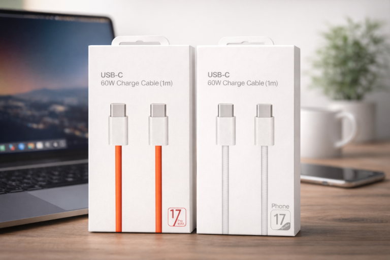 Fast Charging Cable 60W 2 Pack Type C Nylon Braided Charging Cable for iPhone Samsung Android