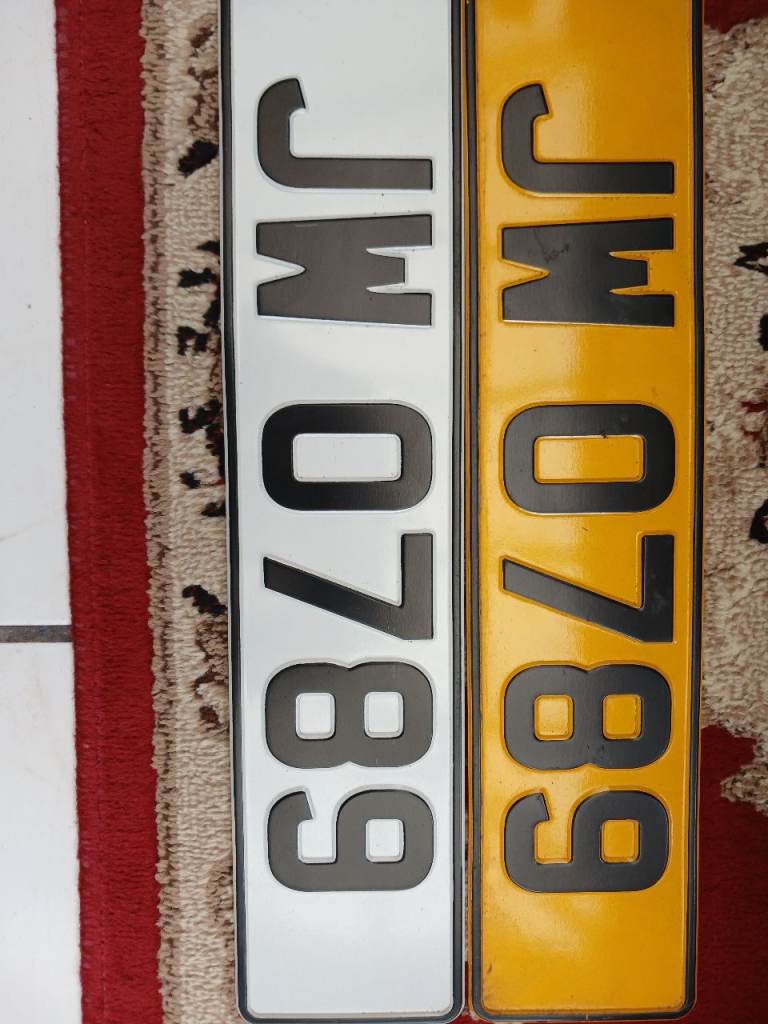 Cherished number plate