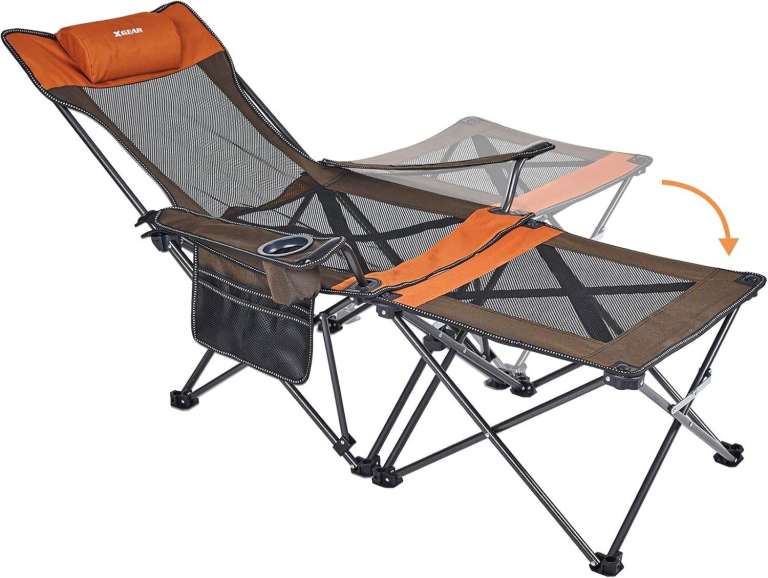 BRAND NEW Camping Chairs Folding Reclining Portable Chair Detachable Side Table