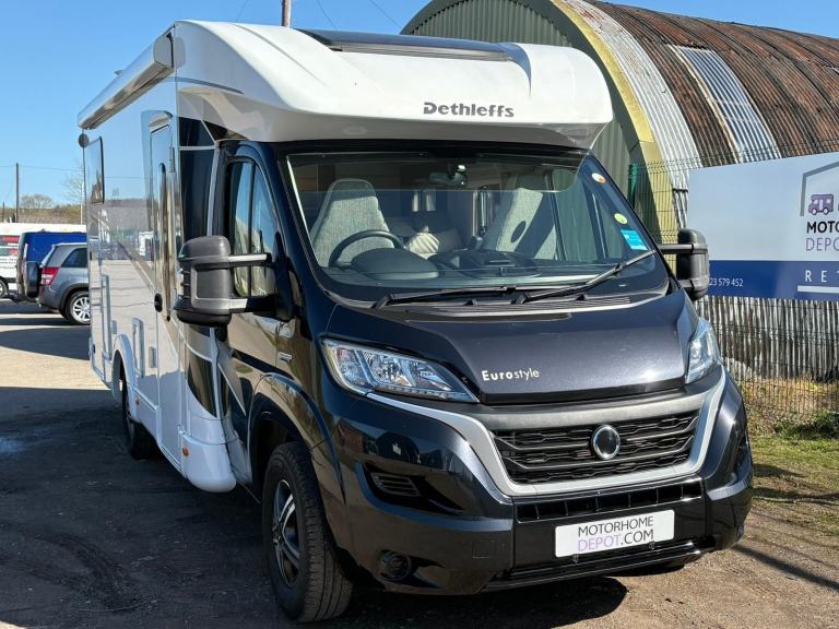 4 berth 4 belt Dethleffs end bedroom bed 1 owner nearly new motorhome for sale