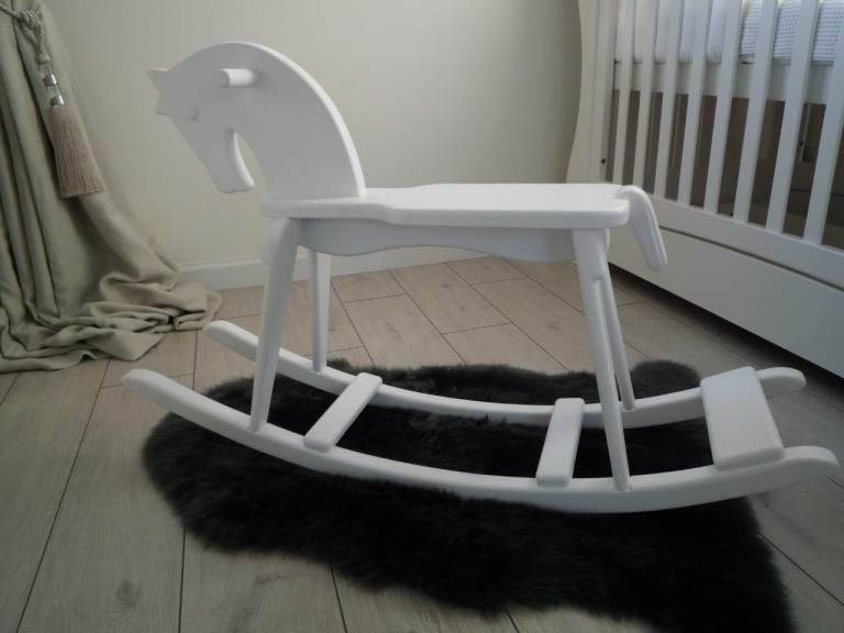 Wooden rocking horse