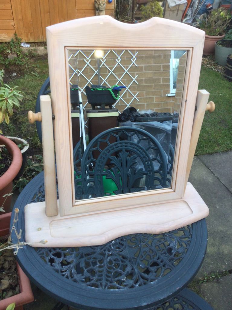 Shabby chic rustic swing mirror