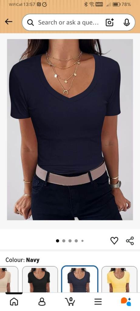 ATTORI BNWT V-NECK RIBBED TEE