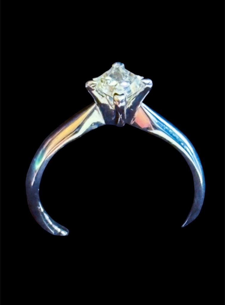 💎 0.50ct Princess Cut Diamond Ring – GIA Certified – 950 Platinum 💎