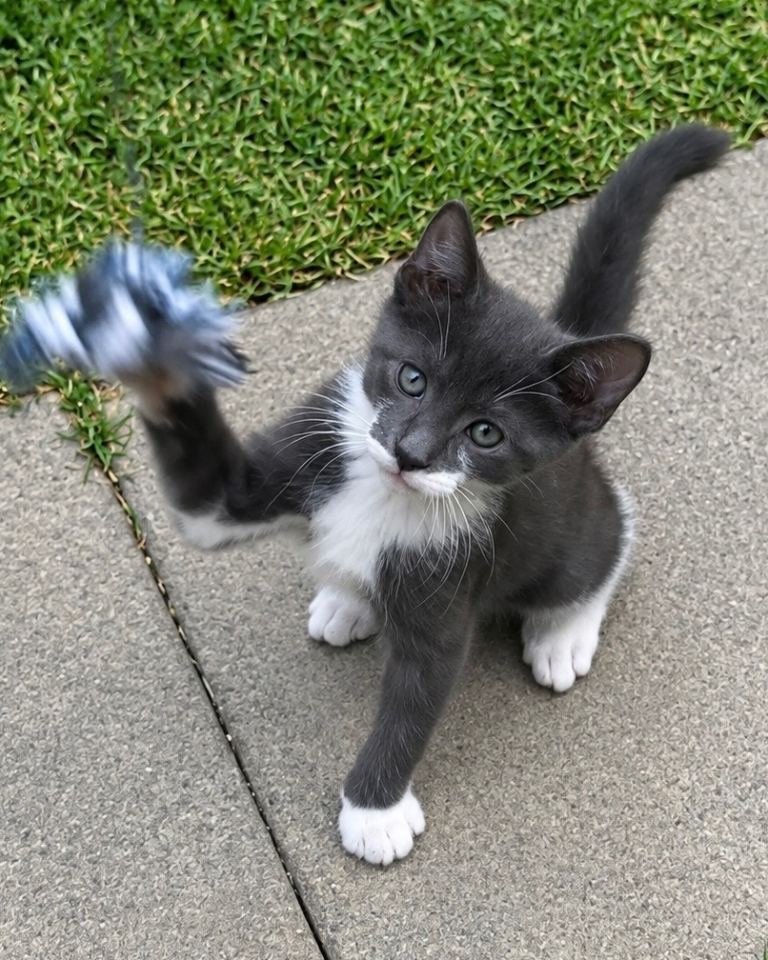 Beautiful Sokoke mix grey kittens – Maine Coon eritage – loving & playful