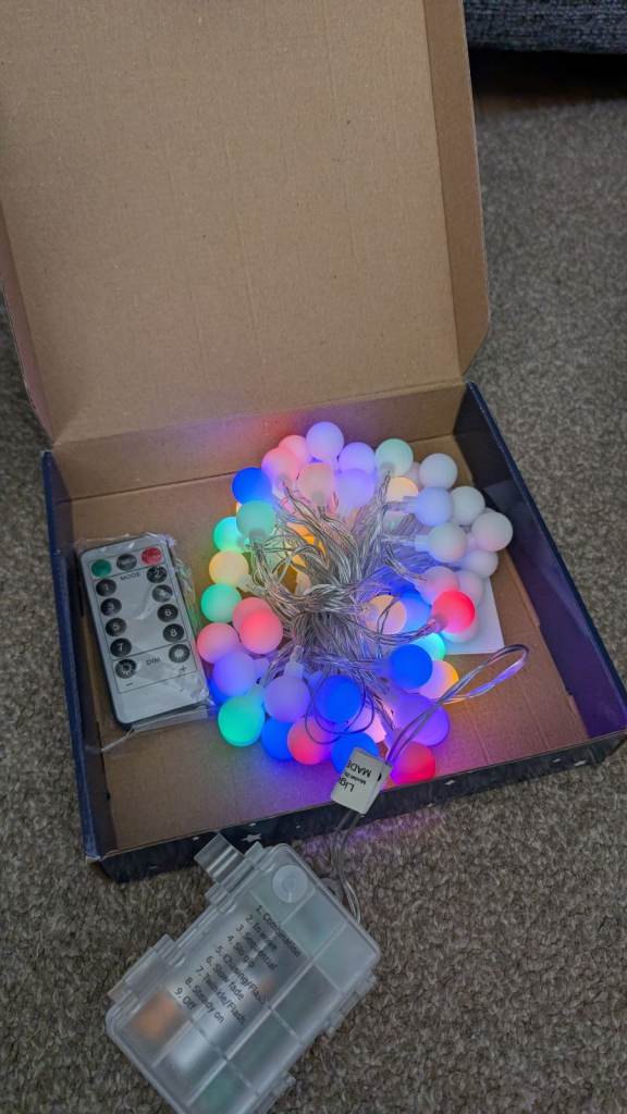 Bundle of Christmas lights