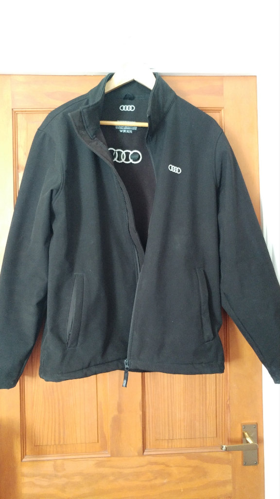 Black audi jacket mens womans ladies boys girls car meet festival autumn winter brand