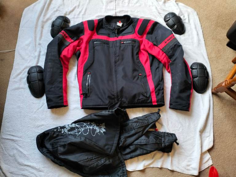 Held Jacket Mens Textile Motorcycle jacket Armour And Liner 44" Chest large