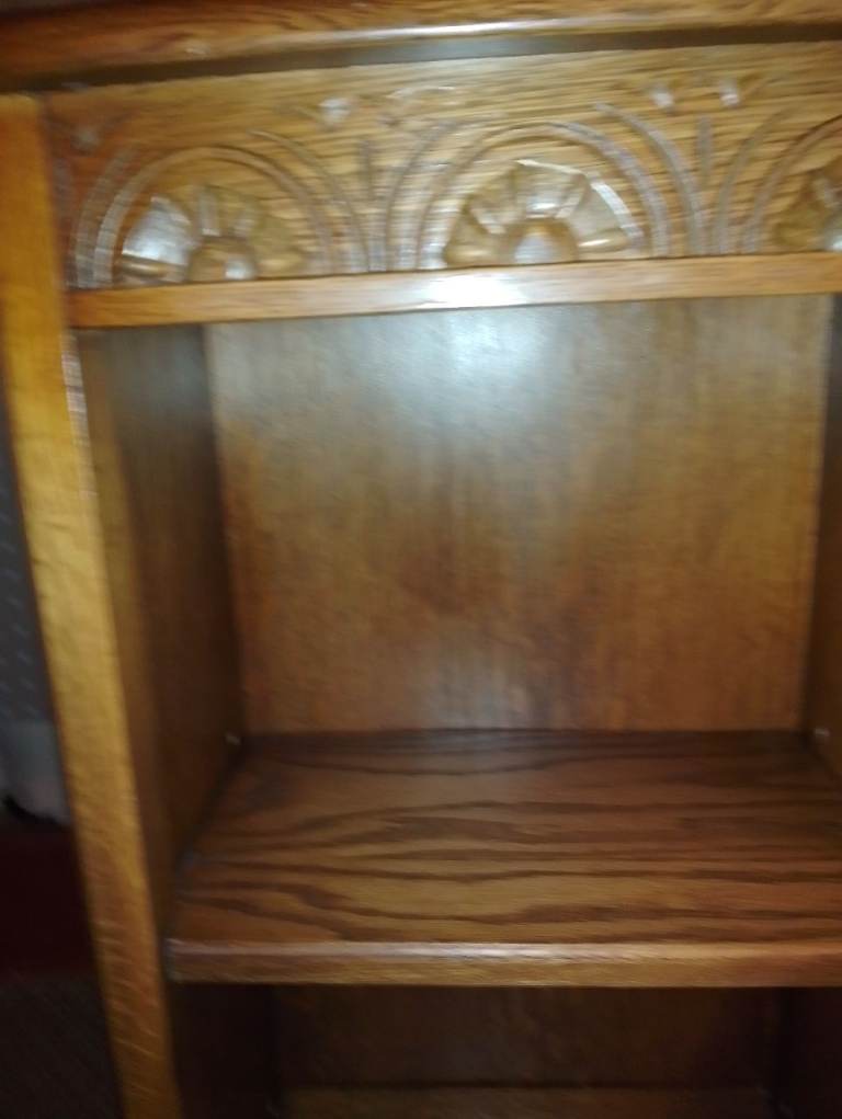 Small Solid Wooden Bookcase VGC, collect Belper Derbyshire 