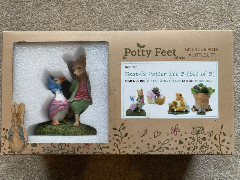 Beatrix Potter Set 3 Potty Feet - (Boxed) 