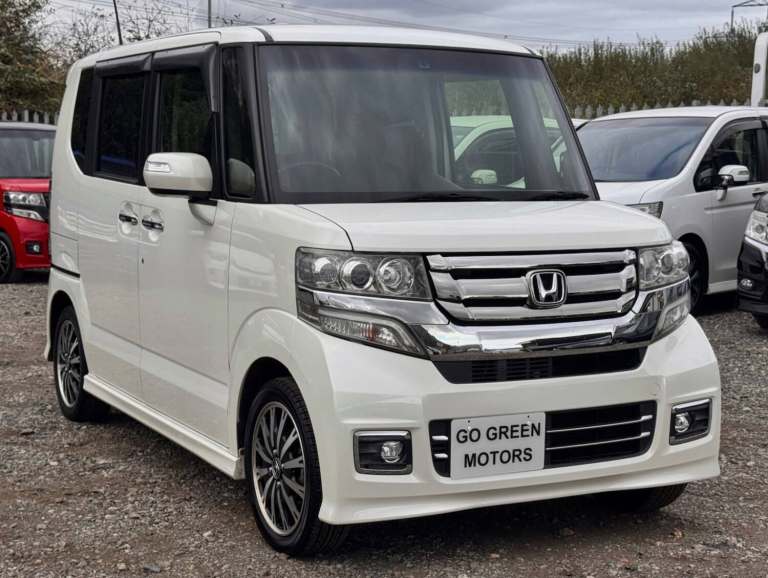 2025 Honda N BOX Turbo G Custom Japanese Kei Car Auction Grade 4 Apple CarPlay Cruise HID MPV PET...