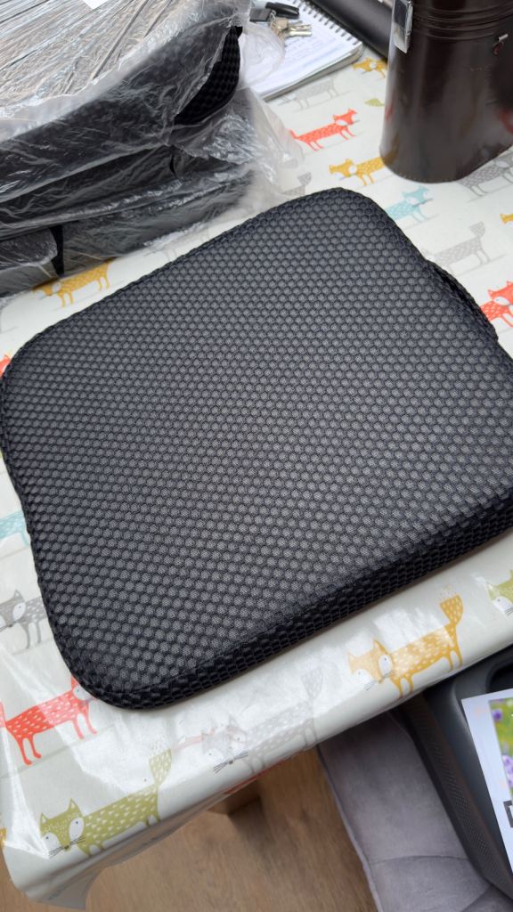 Seat levelling cushions for campervan / car bed 