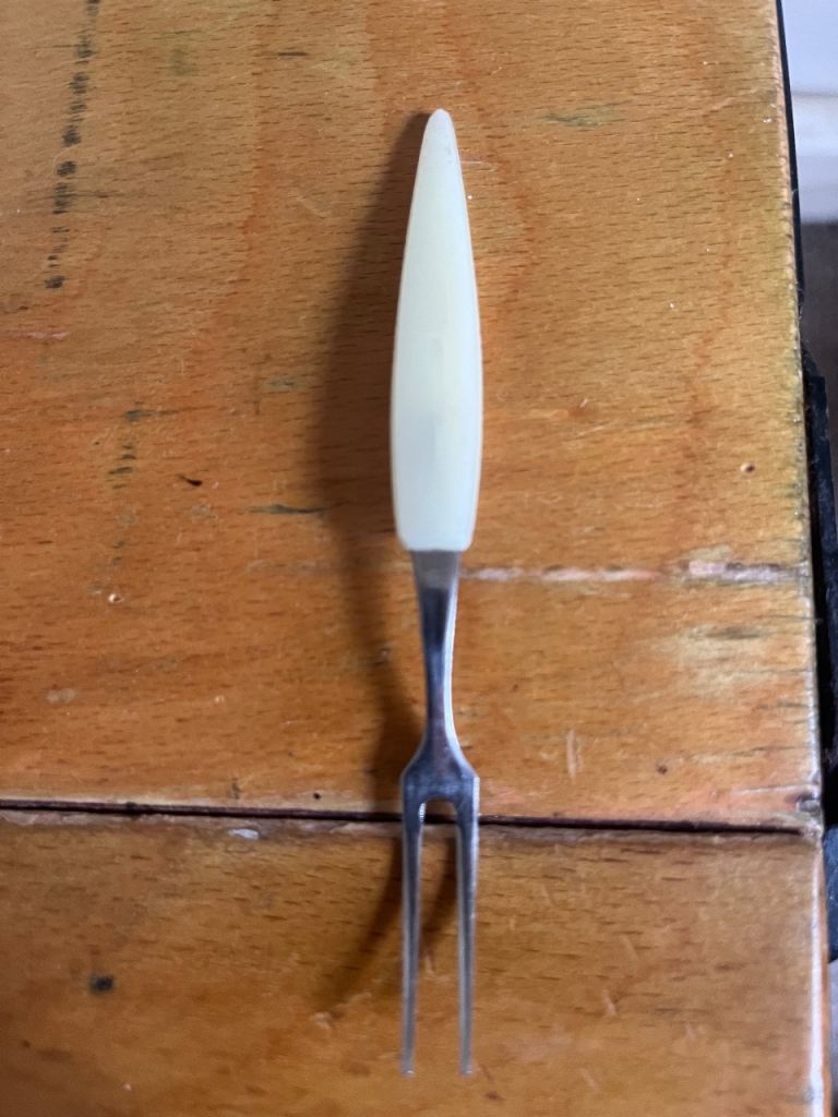 a vintage Japanese cocktail or hors d'oeuvres fork