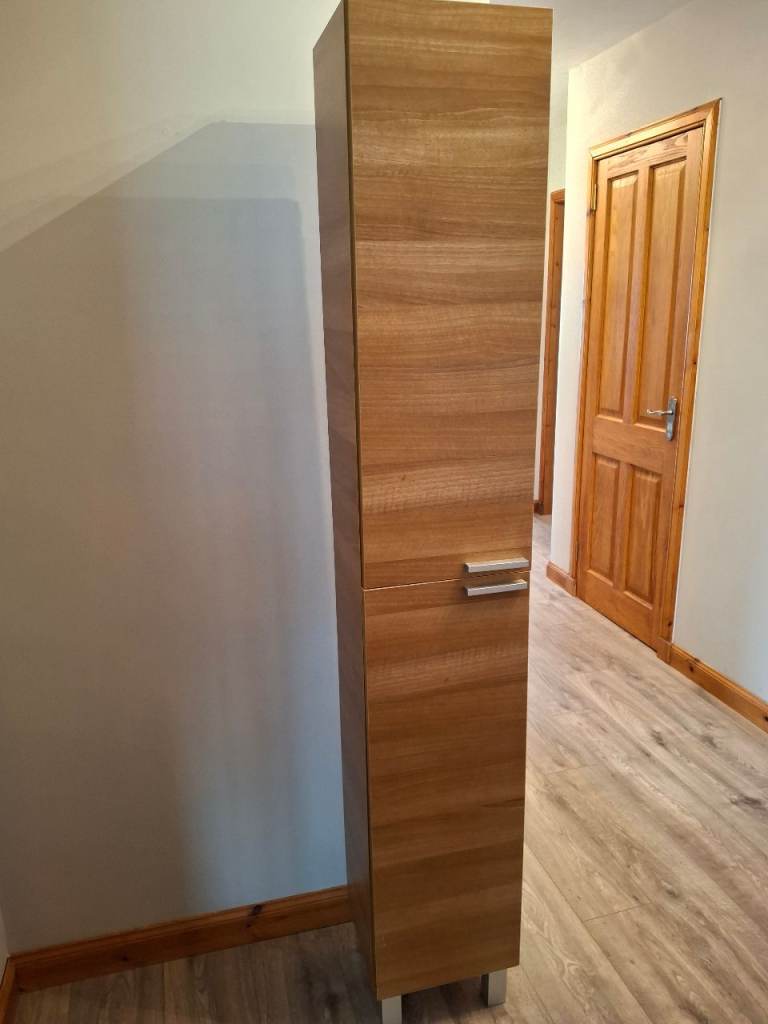 Tall bathroom storage cupboard 