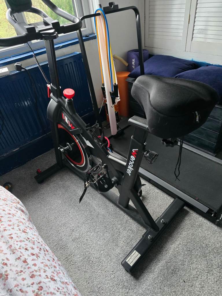 Exercise bike almost new.