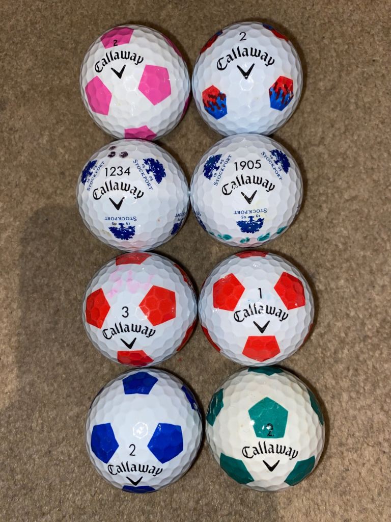 8 Callaway Truvis Golf Balls