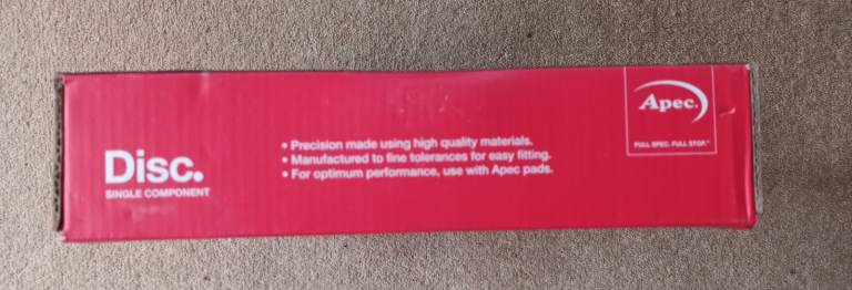 Apec rear brake disc - BRAND NEW