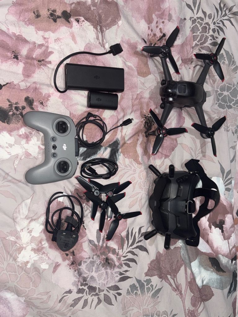 DJI FPV Drone Combo with Goggles and Controller - Good Condition