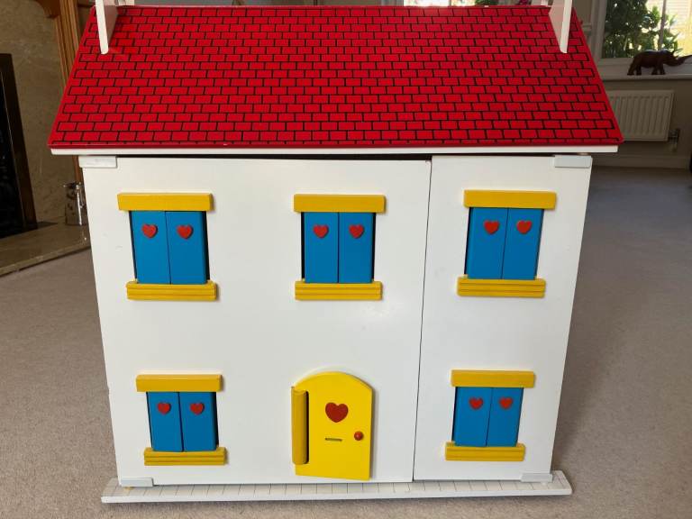 Heritage Playsets wooden dolls house, furniture and family £40