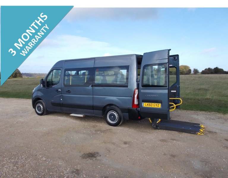2011 VAUXHALL MOVANO L2  6 DOOR WHEELCHAIR ACCESSIBLE DISABLED MOBILITY MINIBUS