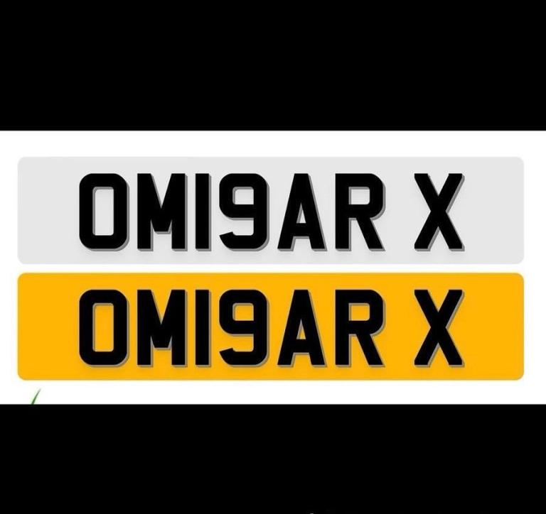 OMAR X PRIVATE NUMBER PLATE 