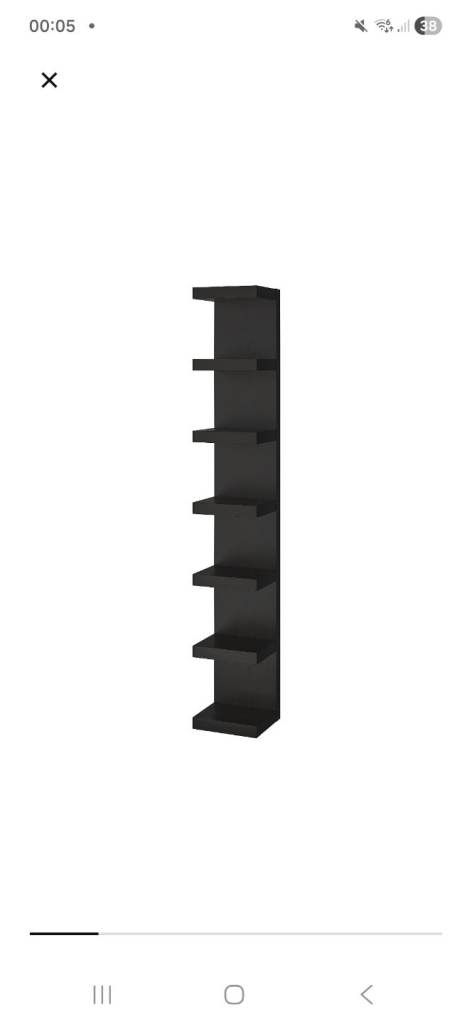 IKEA LACK Shelf unit- Black Wood,